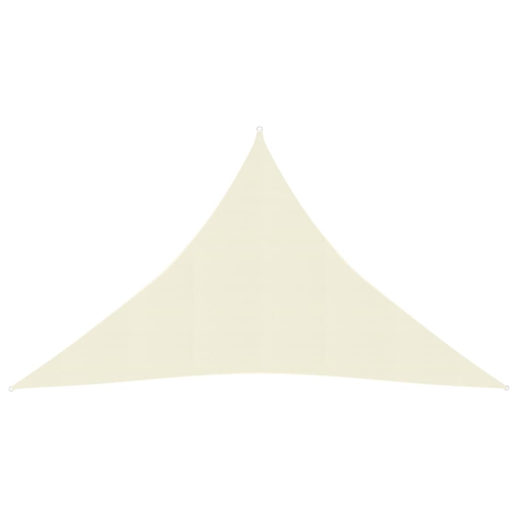 Sunshade Sail 160 g/m² Cream 3.5x3.5x4.9 m HDPE