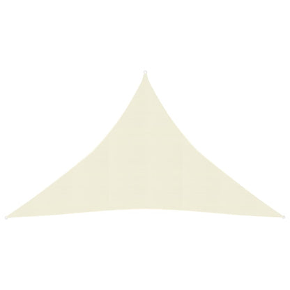 Sunshade Sail 160 g/m² Cream 3.5x3.5x4.9 m HDPE