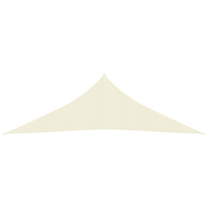 Sunshade Sail 160 g/m² Cream 3.5x3.5x4.9 m HDPE