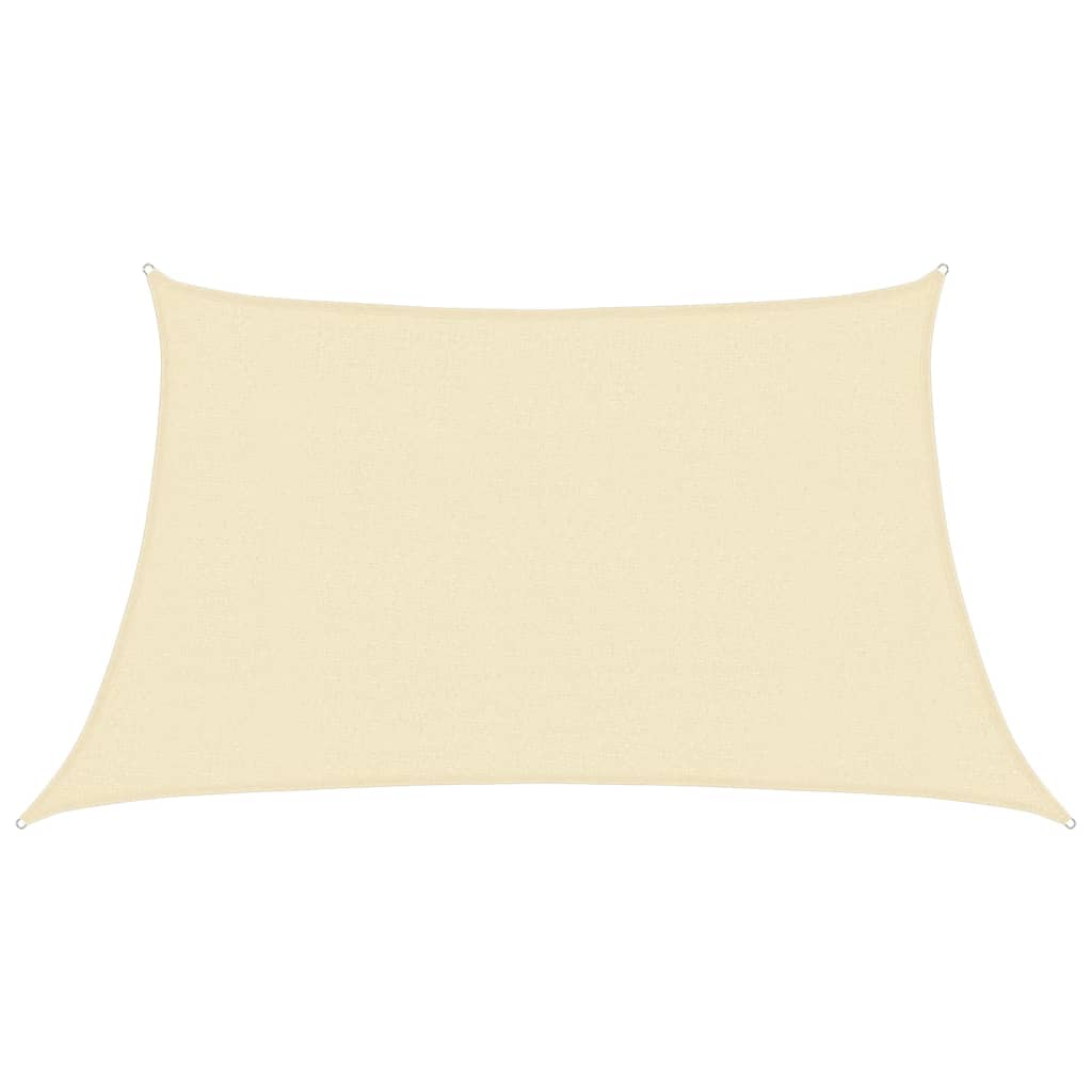 Sunshade Sail 160 g/m² Cream 3/4x2 m HDPE