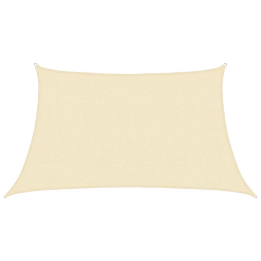 Sunshade Sail 160 g/m² Cream 3/4x2 m HDPE