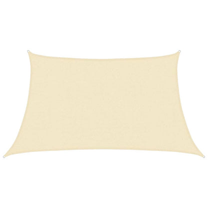 Sunshade Sail 160 g/m² Cream 3/4x2 m HDPE