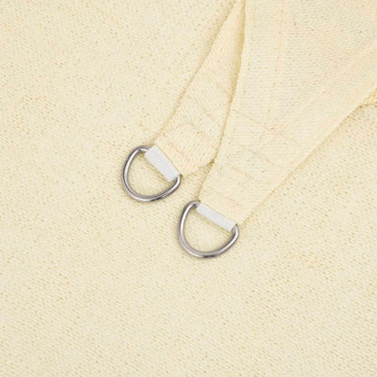 Sunshade Sail 160 g/m² Cream 3/4x2 m HDPE