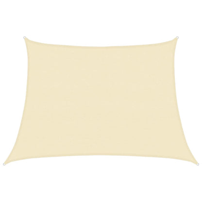 Sunshade Sail 160 g/m² Cream 4/5x3 m HDPE