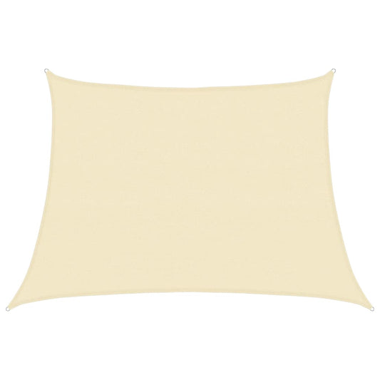 Sunshade Sail 160 g/m² Cream 4/5x3 m HDPE