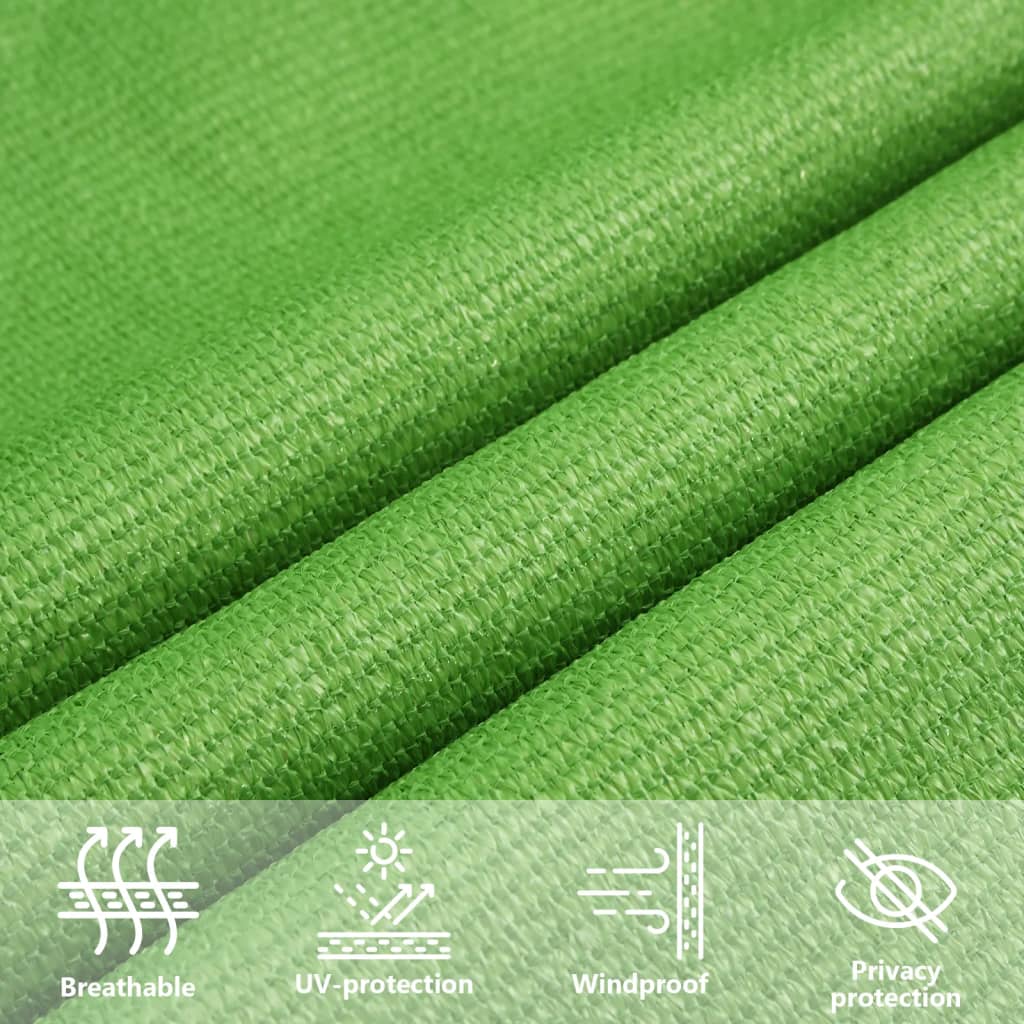 Sunshade Sail 160 g/m² Light Green 3.6x3.6 m HDPE