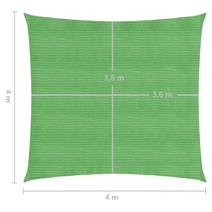 Sunshade Sail 160 g/m² Light Green 4x4 m HDPE