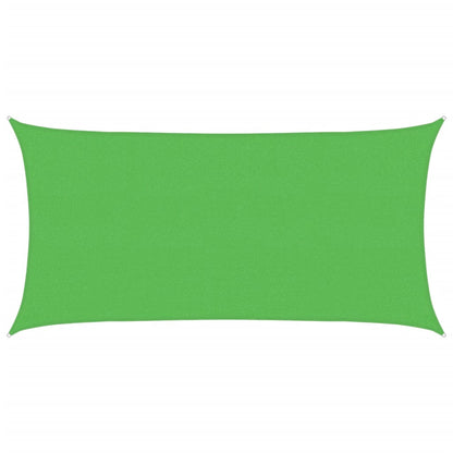 Sunshade Sail 160 g/m² Rectangular Light Green 2x3.5 m HDPE