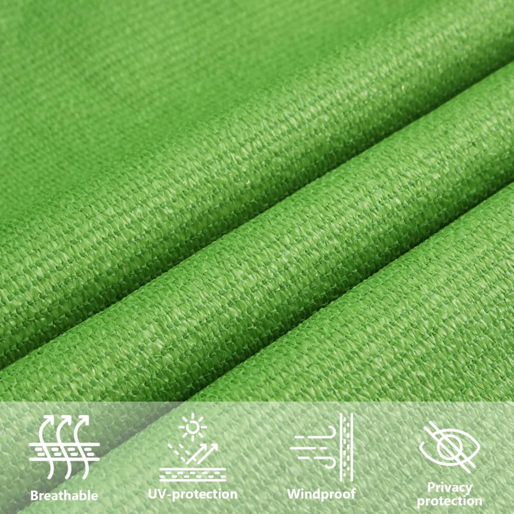 Sunshade Sail 160 g/m² Light Green 2.5x4.5 m HDPE