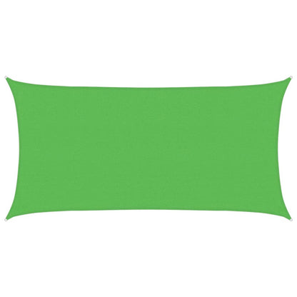 Sunshade Sail 160 g/m² Rectangular Light Green 2.5x5 m HDPE