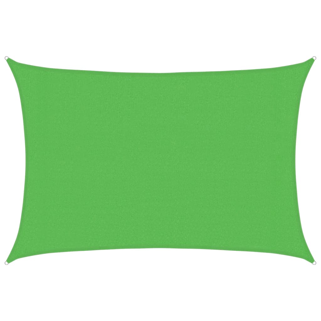 Sunshade Sail 160 g/m² Light Green 3x5 m HDPE