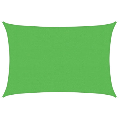 Sunshade Sail 160 g/m² Light Green 3x5 m HDPE