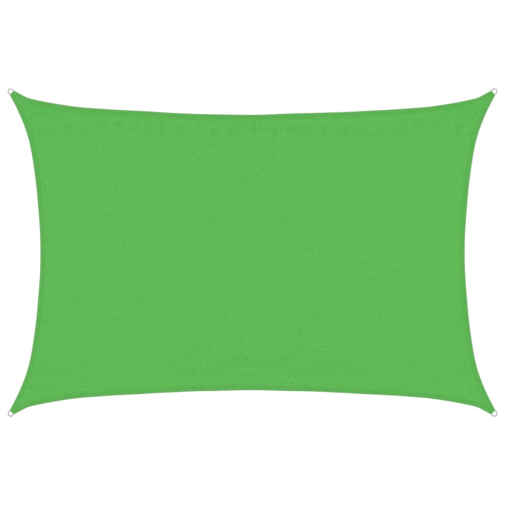 Sunshade Sail 160 g/m² Light Green 3.5x5 m HDPE