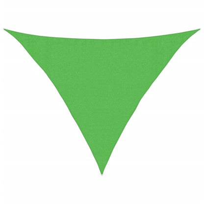 Sunshade Sail 160 g/m² Light Green 3.5x3.5x4.9 m HDPE