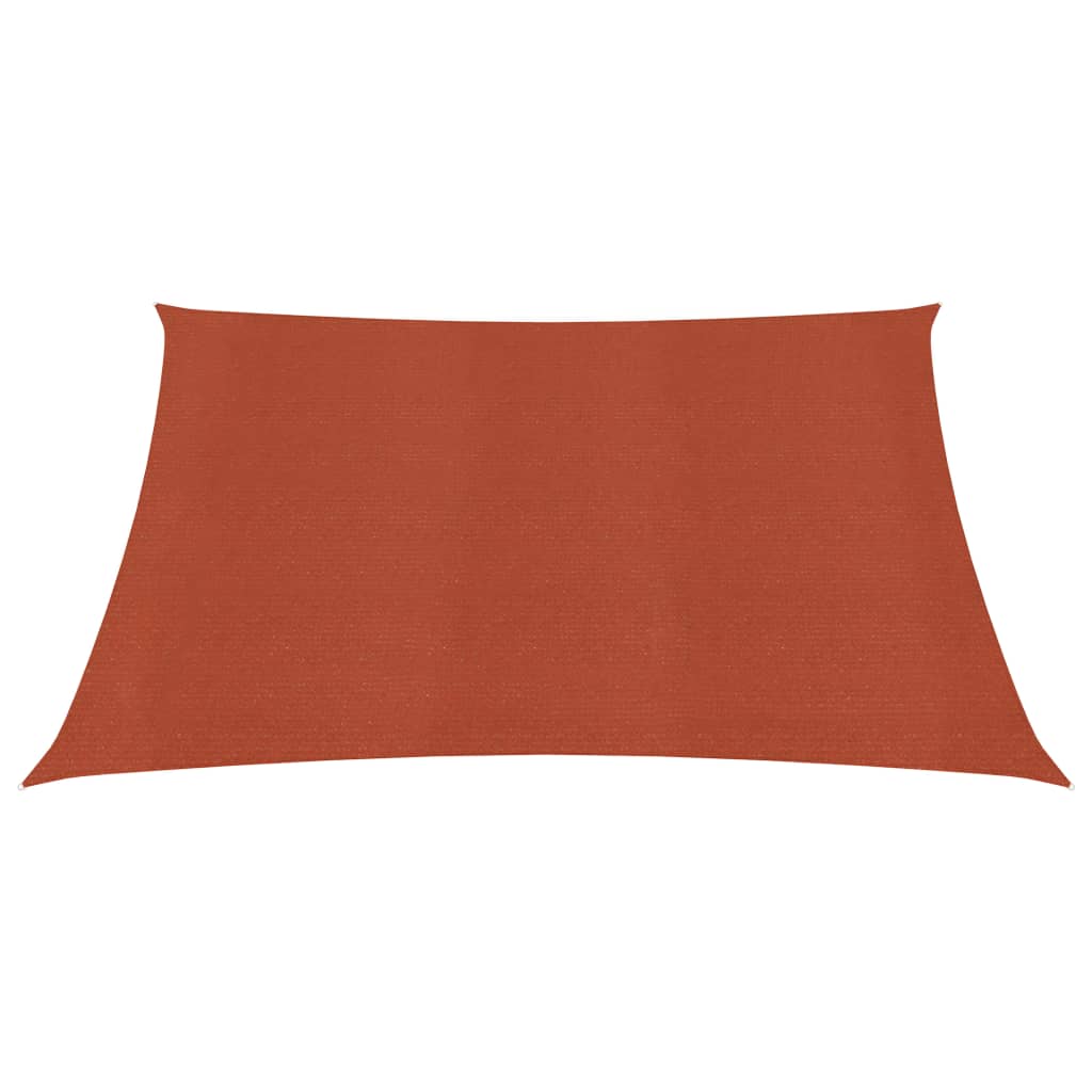 Sunshade Sail 160 g/m² Terracotta 3x3 m HDPE