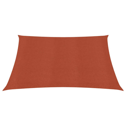 Sunshade Sail 160 g/m² Terracotta 3x3 m HDPE