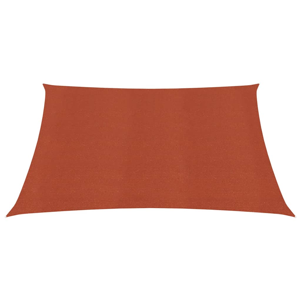 Sunshade Sail 160 g/m² Square Terracotta 4.5x4.5 m HDPE