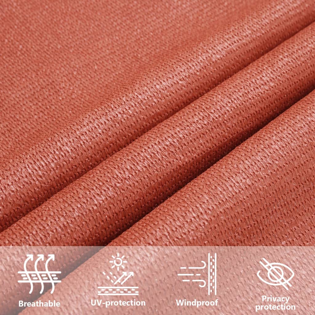 Sunshade Sail 160 g/m² Terracotta 2x4.5 m HDPE