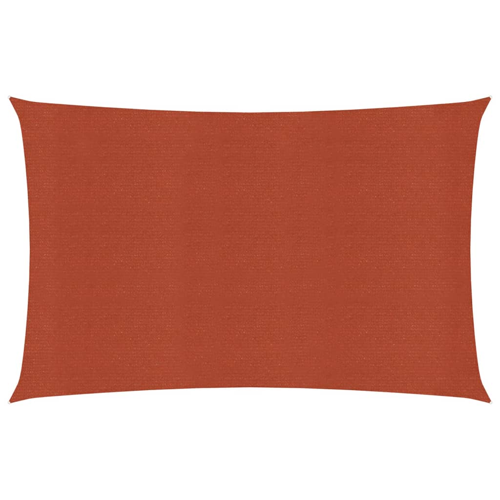 Sunshade Sail 160 g/m² Terracotta 2.5x5 m HDPE