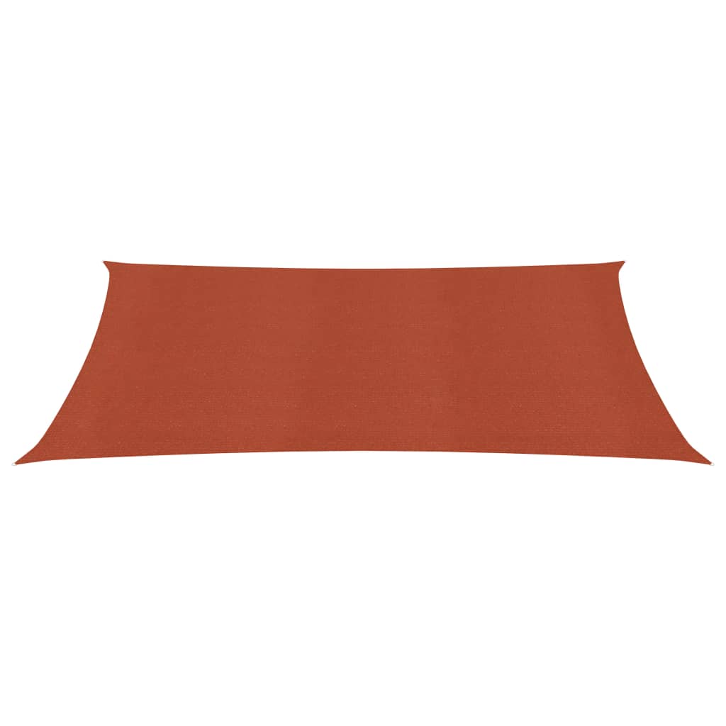 Sunshade Sail 160 g/m² Terracotta 2.5x5 m HDPE