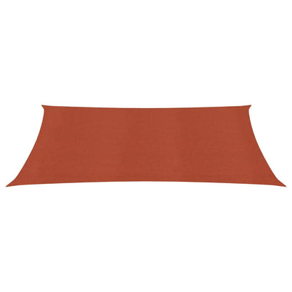 Sunshade Sail 160 g/m² Terracotta 2.5x5 m HDPE