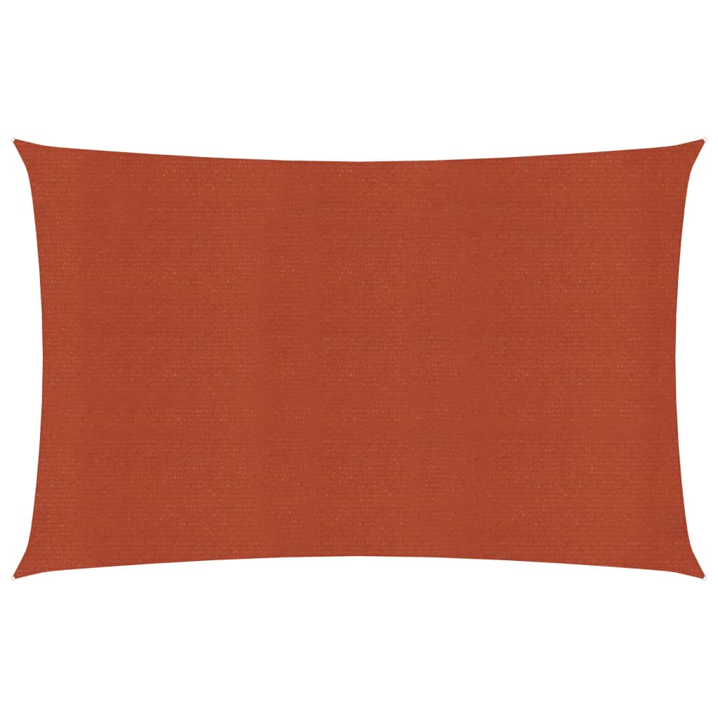 Sunshade Sail 160 g/m² Terracotta 3x4.5 m HDPE