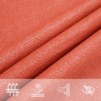 Sunshade Sail 160 g/m² Terracotta 3x5 m HDPE