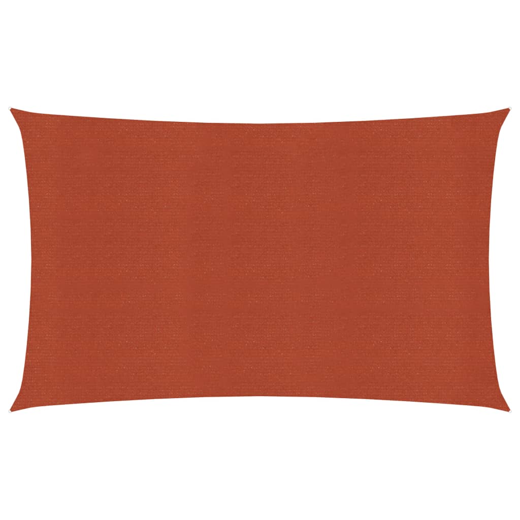 Sunshade Sail 160 g/m² Terracotta 4x7 m HDPE