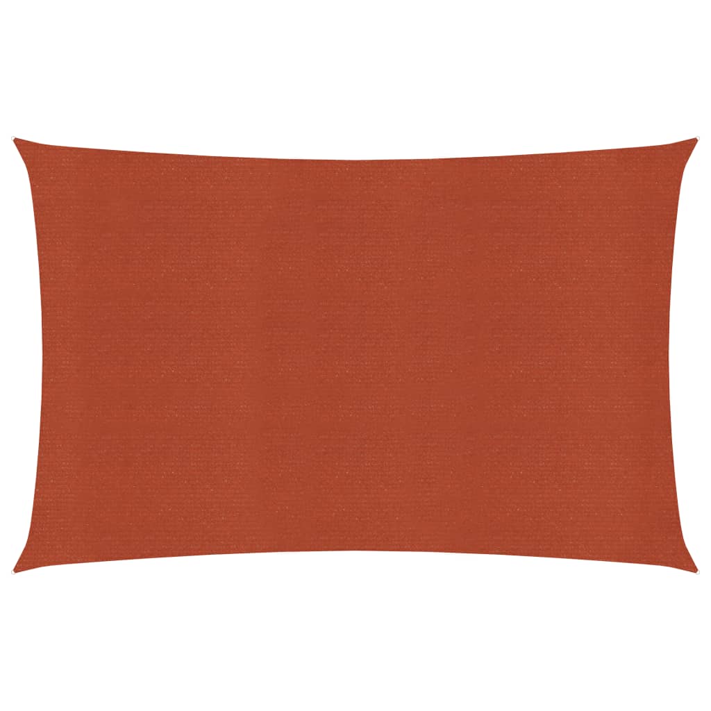 Sunshade Sail 160 g/m² Terracotta 5x6 m HDPE