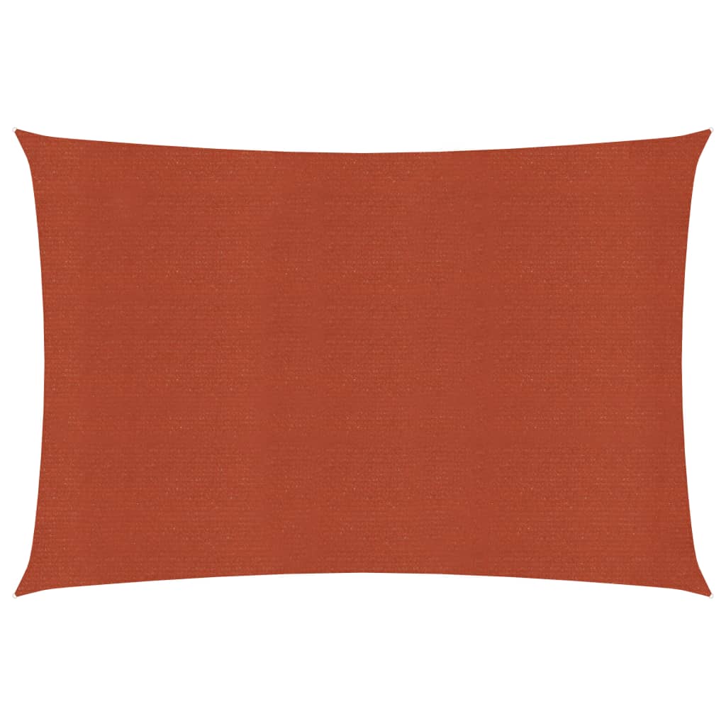 Sunshade Sail 160 g/m² Terracotta 5x7 m HDPE