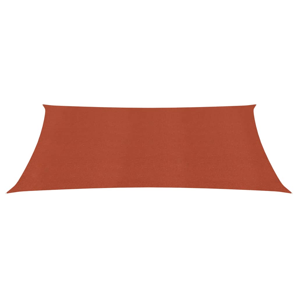 Sunshade Sail 160 g/m² Terracotta 5x7 m HDPE