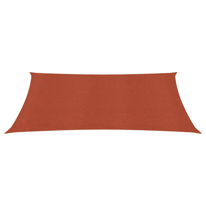 Sunshade Sail 160 g/m² Terracotta 5x7 m HDPE