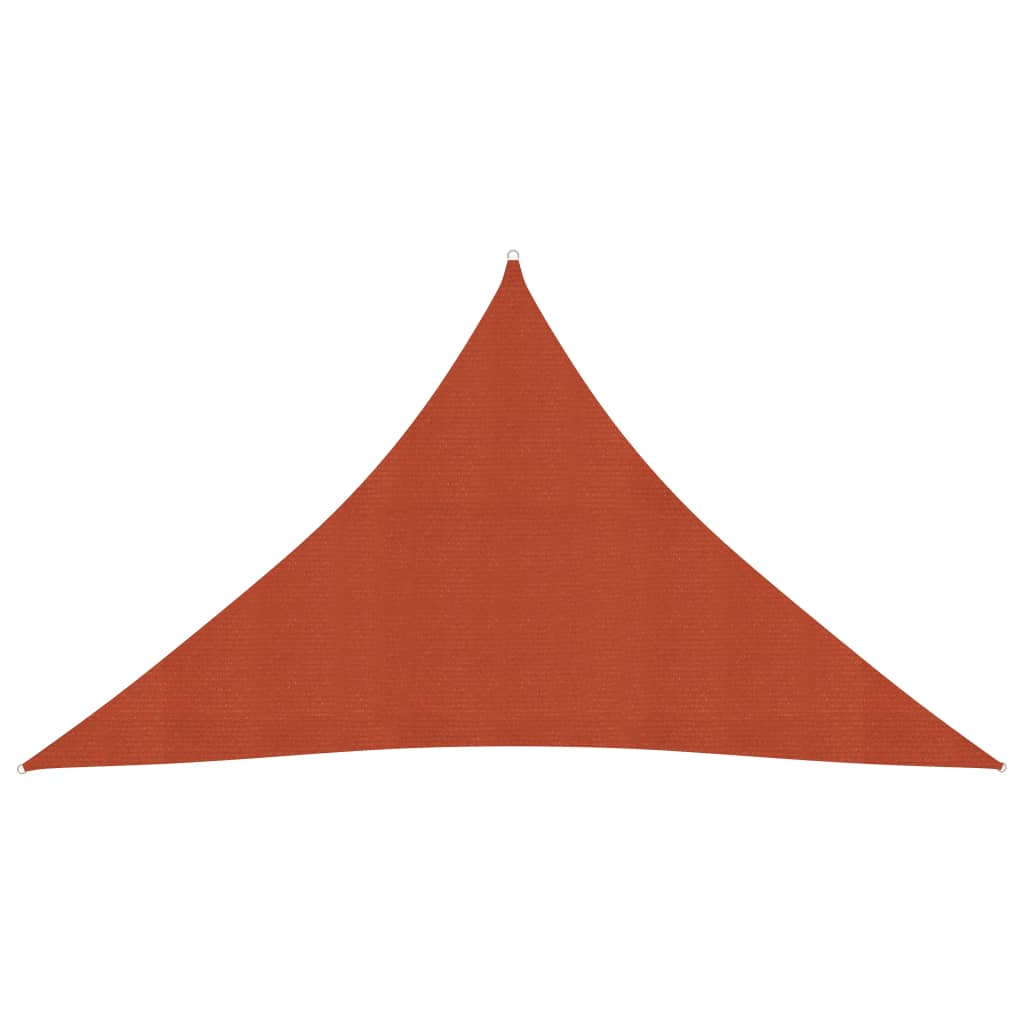 Sunshade Sail 160 g/m² Terracotta 3.5x3.5x4.9 m HDPE