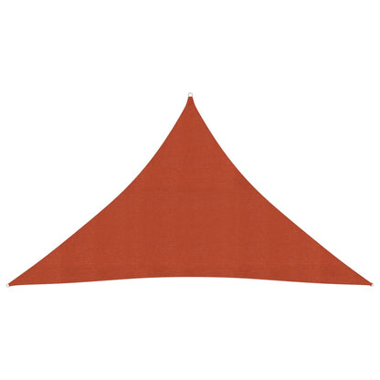 Sunshade Sail 160 g/m² Terracotta 3.5x3.5x4.9 m HDPE