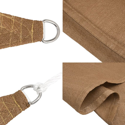 Sunshade Sail 160 g/m² Taupe 2.5x2.5 m HDPE