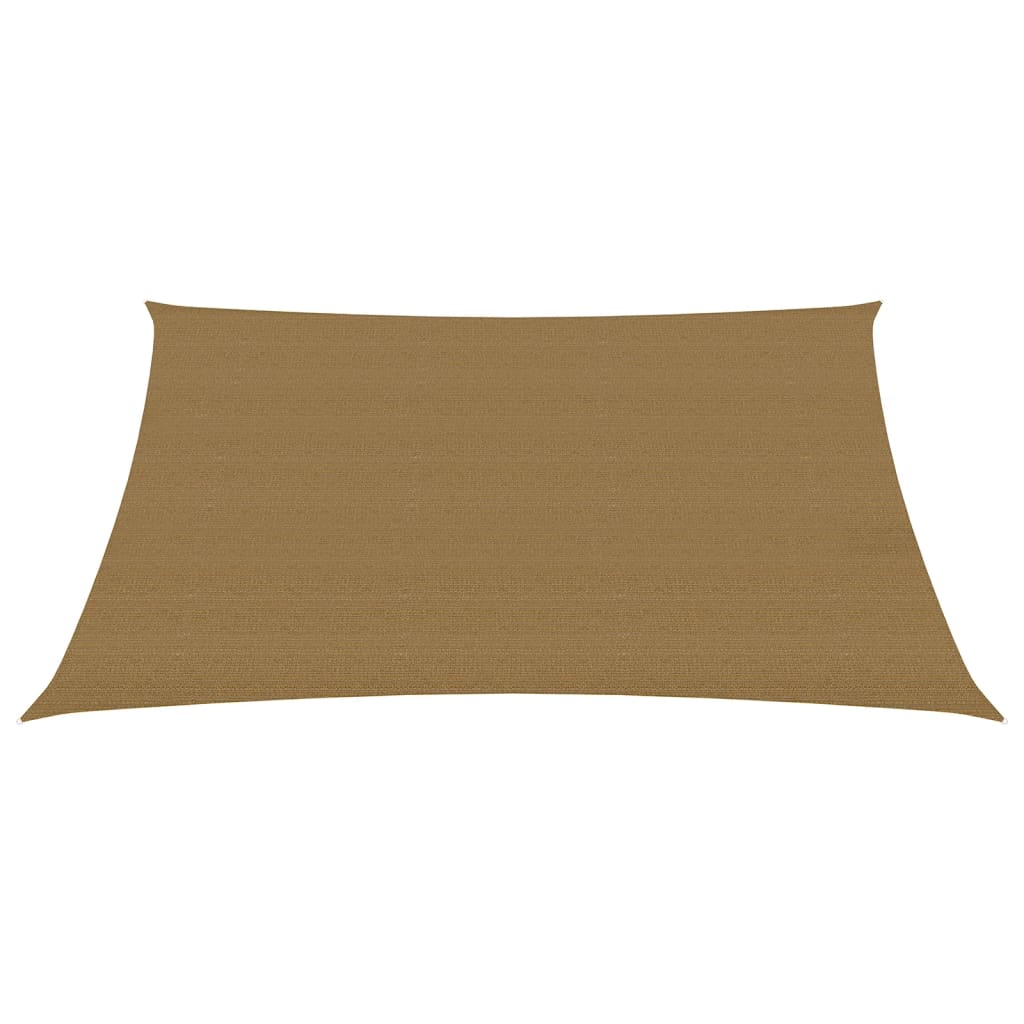 Sunshade Sail 160 g/m² Taupe 2x3.5 m HDPE