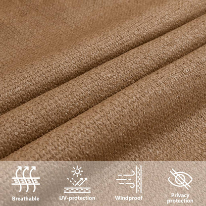 Sunshade Sail 160 g/m² Taupe 2x3.5 m HDPE