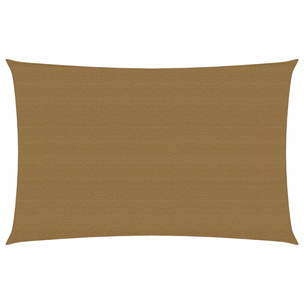 Sunshade Sail 160 g/m² Taupe 2x4 m HDPE