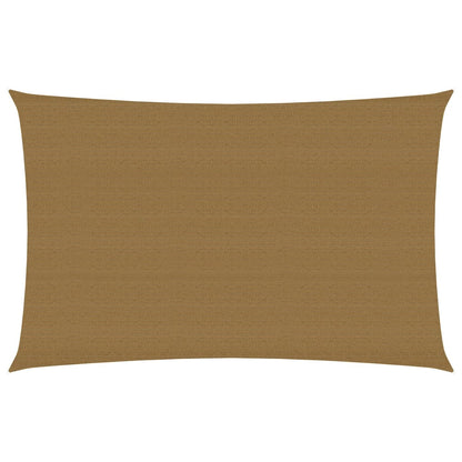 Sunshade Sail 160 g/m² Taupe 2x4 m HDPE