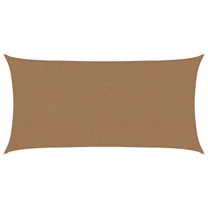 Sunshade Sail 160 g/m² Taupe 2x4 m HDPE