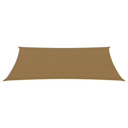 Sunshade Sail 160 g/m² Taupe 2x5 m HDPE