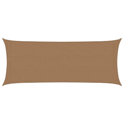 Sunshade Sail 160 g/m² Taupe 2x5 m HDPE