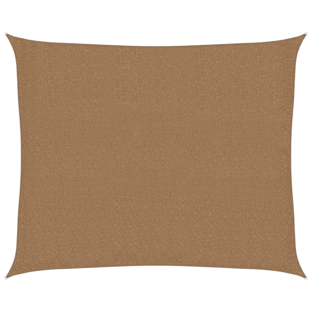 Sunshade Sail 160 g/m² Taupe 2.5x3 m HDPE