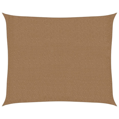 Sunshade Sail 160 g/m² Taupe 2.5x3 m HDPE