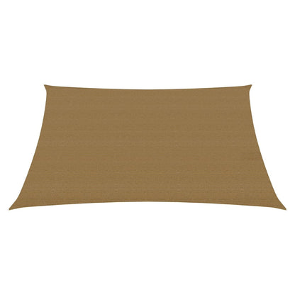 Sunshade Sail 160 g/m² Taupe 2.5x3 m HDPE