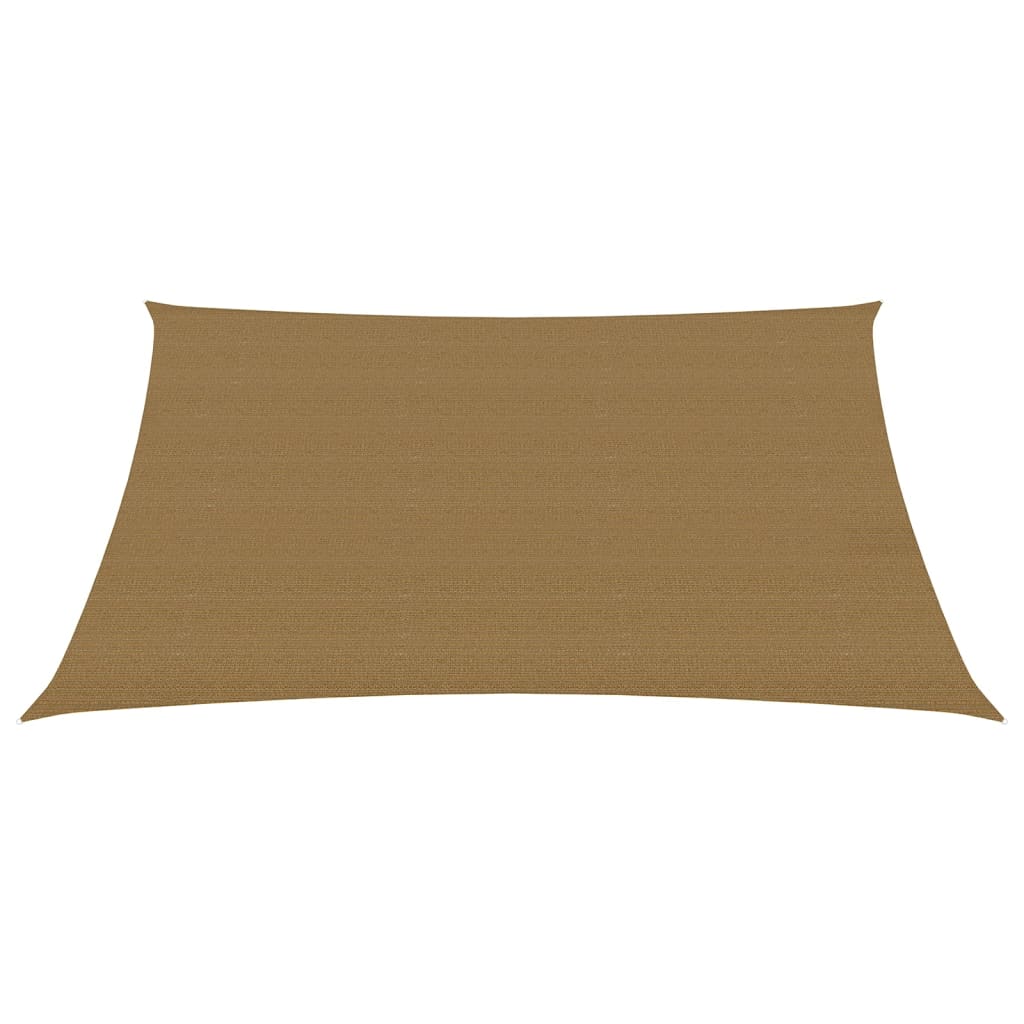 Sunshade Sail 160 g/m² Taupe 2.5x3.5 m HDPE