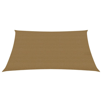 Sunshade Sail 160 g/m² Taupe 2.5x3.5 m HDPE