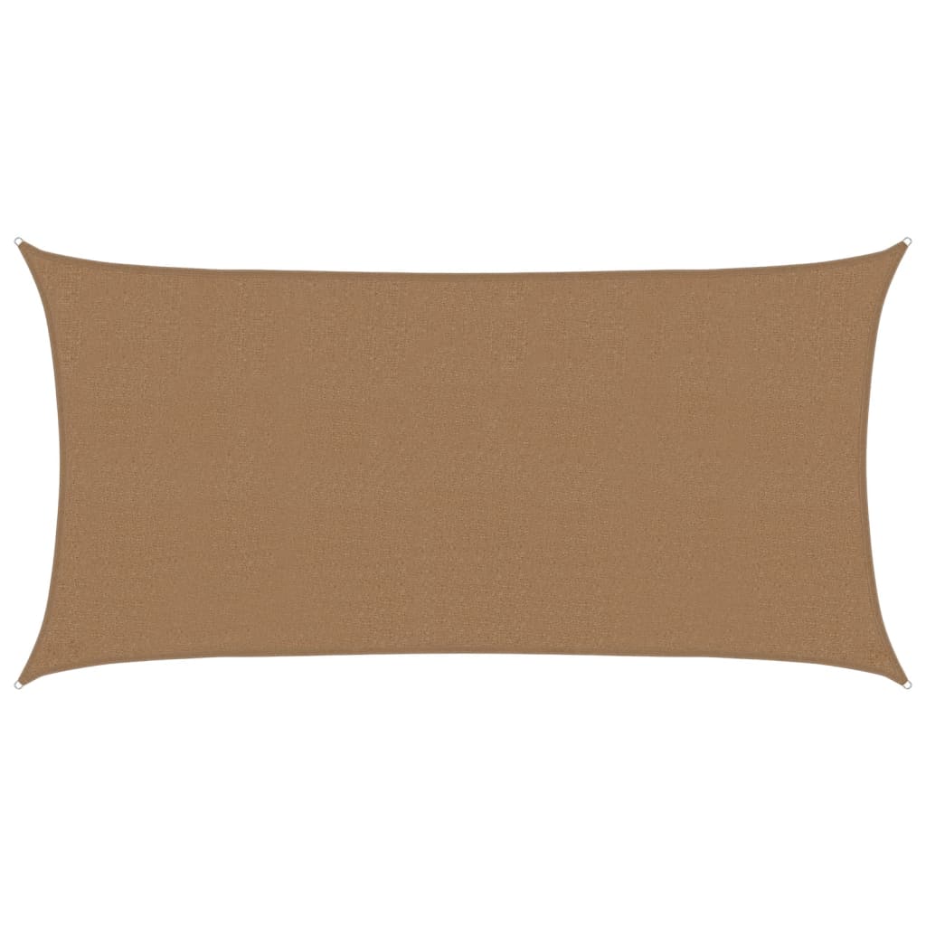 Sunshade Sail 160 g/m² Taupe 2.5x4.5 m HDPE