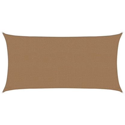 Sunshade Sail 160 g/m² Taupe 2.5x4.5 m HDPE