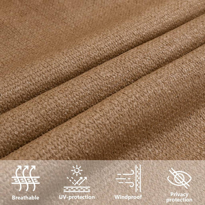 Sunshade Sail 160 g/m² Taupe 2.5x4.5 m HDPE